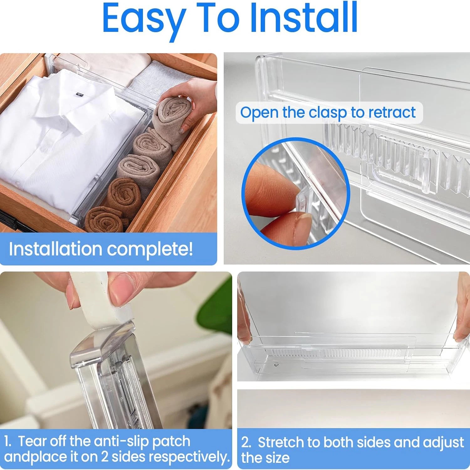 Adjustable Drawer Divider Set