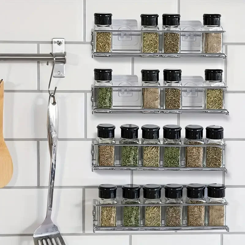 Wall-Mounted Spice Rack Set